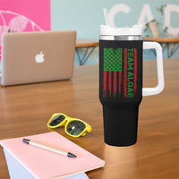 Team Algae Tumbler With Handle Funny Make Algae Great Again American Flag Political Meme