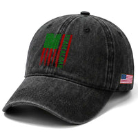 Team Algae Washed Cotton Baseball Cap Funny Make Algae Great Again American Flag Political Meme