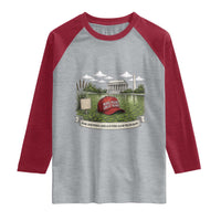 Make Algae Great Again Raglan Shirt Funny Political Satire Humor