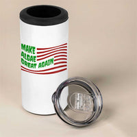 Make Algae Great Again 4 in 1 Can Cooler Tumbler Funny Political Satire American Flag Meme