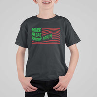 Make Algae Great Again T Shirt For Kid Funny Political Satire American Flag Meme