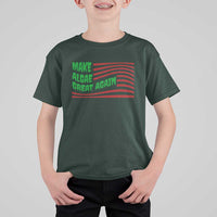 Make Algae Great Again T Shirt For Kid Funny Political Satire American Flag Meme