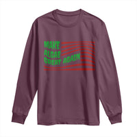 Make Algae Great Again Long Sleeve Shirt Funny Political Satire American Flag Meme