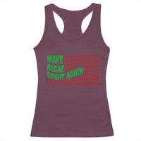 Make Algae Great Again Racerback Tank Top Funny Political Satire American Flag Meme