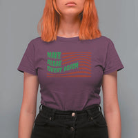 Make Algae Great Again T Shirt For Women Funny Political Satire American Flag Meme