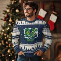 Brazil Soccer Fan Ugly Christmas Sweater Brasil Flag Football Game Day Supporter