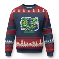 Brazil Soccer Fan Ugly Christmas Sweater Brasil Flag Football Game Day Supporter