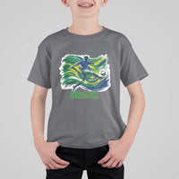 Brazil Soccer Fan T Shirt For Kid Brasil Flag Football Game Day Supporter