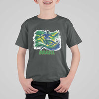 Brazil Soccer Fan T Shirt For Kid Brasil Flag Football Game Day Supporter