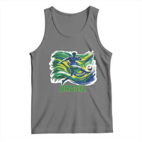 Brazil Soccer Fan Tank Top Brasil Flag Football Game Day Supporter