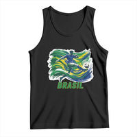 Brazil Soccer Fan Tank Top Brasil Flag Football Game Day Supporter