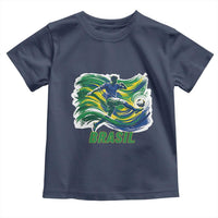 Brazil Soccer Fan Toddler T Shirt Brasil Flag Football Game Day Supporter