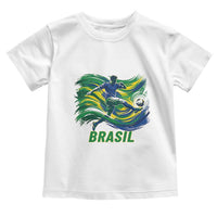 Brazil Soccer Fan Toddler T Shirt Brasil Flag Football Game Day Supporter