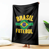 Brazil Soccer Football Fan Brasil Flag Throw Blanket