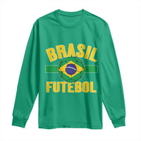 Brazil Soccer Football Fan Brasil Flag Long Sleeve Shirt