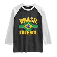Brazil Soccer Football Fan Brasil Flag Raglan Shirt