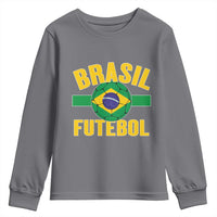 Brazil Soccer Football Fan Brasil Flag Youth Sweatshirt