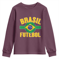 Brazil Soccer Football Fan Brasil Flag Youth Sweatshirt