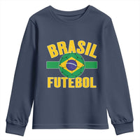 Brazil Soccer Football Fan Brasil Flag Youth Sweatshirt