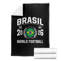 Brasil Flag Brazil Soccer Football Fan Throw Blanket