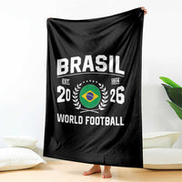 Brasil Flag Brazil Soccer Football Fan Throw Blanket