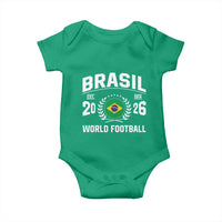 Brasil Flag Brazil Soccer Football Fan Baby Onesie