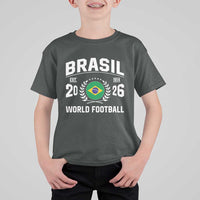 Brasil Flag Brazil Soccer Football Fan T Shirt For Kid