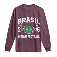 Brasil Flag Brazil Soccer Football Fan Long Sleeve Shirt