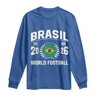 Brasil Flag Brazil Soccer Football Fan Long Sleeve Shirt