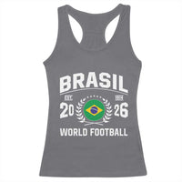 Brasil Flag Brazil Soccer Football Fan Racerback Tank Top