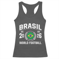 Brasil Flag Brazil Soccer Football Fan Racerback Tank Top
