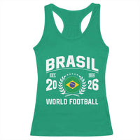 Brasil Flag Brazil Soccer Football Fan Racerback Tank Top
