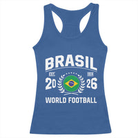 Brasil Flag Brazil Soccer Football Fan Racerback Tank Top