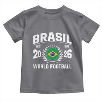 Brasil Flag Brazil Soccer Football Fan Toddler T Shirt
