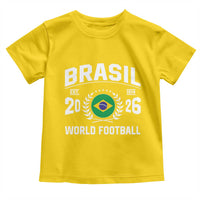 Brasil Flag Brazil Soccer Football Fan Toddler T Shirt