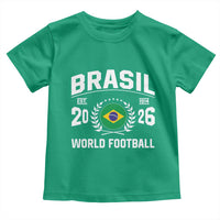Brasil Flag Brazil Soccer Football Fan Toddler T Shirt