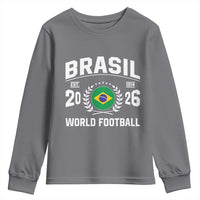 Brasil Flag Brazil Soccer Football Fan Youth Sweatshirt