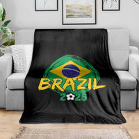 Brazil Soccer Fan Brasil Flag Throw Blanket Brazilian Football Game Day Supporter