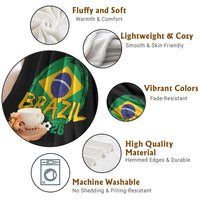 Brazil Soccer Fan Brasil Flag Throw Blanket Brazilian Football Game Day Supporter
