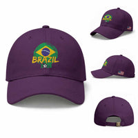 Brazil Soccer Fan Brasil Flag Baseball Cap Brazilian Football Game Day Supporter