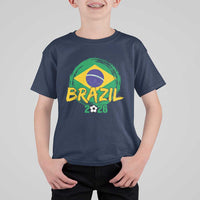 Brazil Soccer Fan Brasil Flag T Shirt For Kid Brazilian Football Game Day Supporter