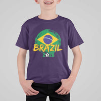 Brazil Soccer Fan Brasil Flag T Shirt For Kid Brazilian Football Game Day Supporter