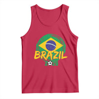 Brazil Soccer Fan Brasil Flag Tank Top Brazilian Football Game Day Supporter