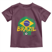 Brazil Soccer Fan Brasil Flag Toddler T Shirt Brazilian Football Game Day Supporter