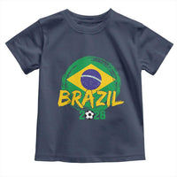 Brazil Soccer Fan Brasil Flag Toddler T Shirt Brazilian Football Game Day Supporter