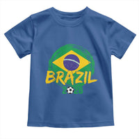Brazil Soccer Fan Brasil Flag Toddler T Shirt Brazilian Football Game Day Supporter
