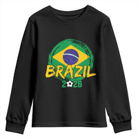 Brazil Soccer Fan Brasil Flag Youth Sweatshirt Brazilian Football Game Day Supporter