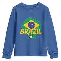 Brazil Soccer Fan Brasil Flag Youth Sweatshirt Brazilian Football Game Day Supporter