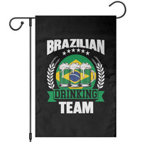 Brazil Drinking Team Garden Flag Funny Brazilian Flag Beer Party Gift