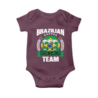 Brazil Drinking Team Baby Onesie Funny Brazilian Flag Beer Party Gift